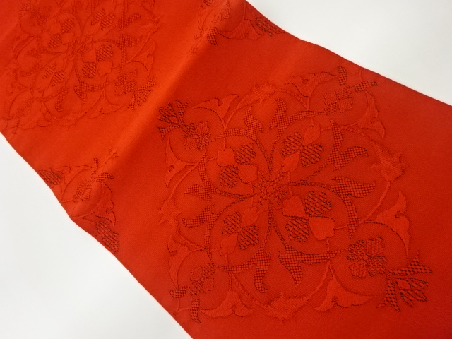 綴れ華文模様織出し名古屋帯